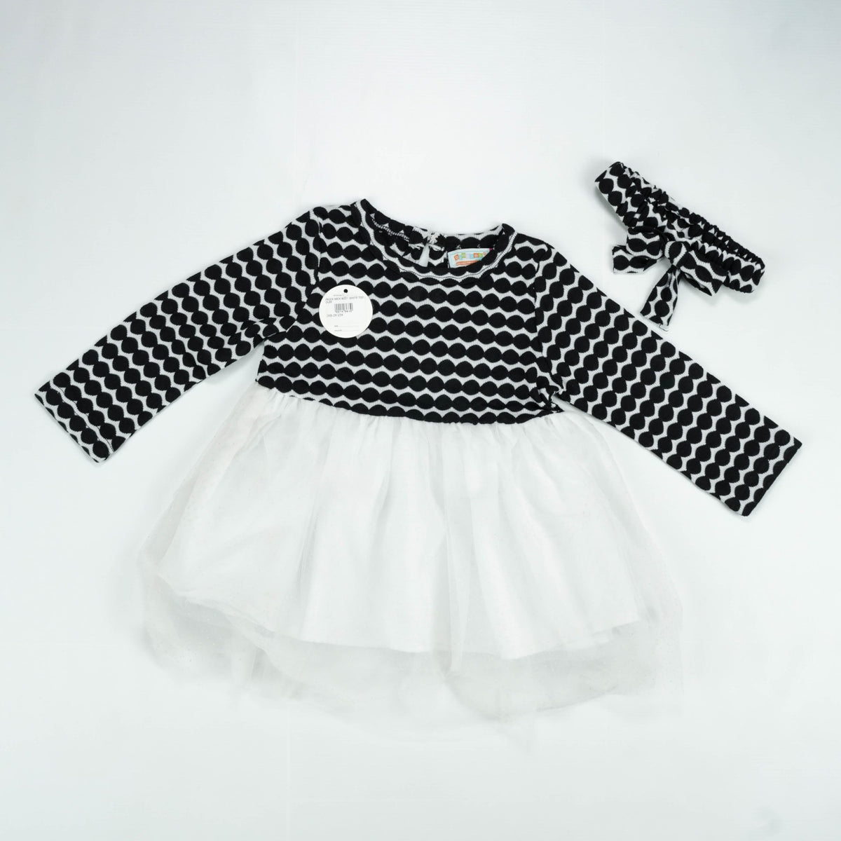 FROCK NECK BODY WHITE TODDLER - 12-18 Months