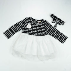 FROCK NECK BODY WHITE TODDLER - 12-18 Months