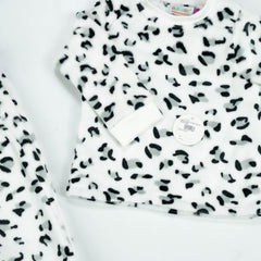 NIGHT SUIT FLEECES WHITE DALMATION - 5-6 Years