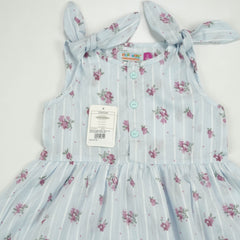 FROCK FLAIR FRILL BODY PINK FLOWER TODDLER - 3-4 Years