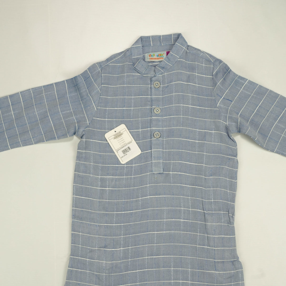 KURTA STRIPES BLUE TODDLER - 5-6 Years