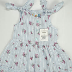 FROCK FLAIR FRILL BODY PINK FLOWER INFANT - 2-3 Years