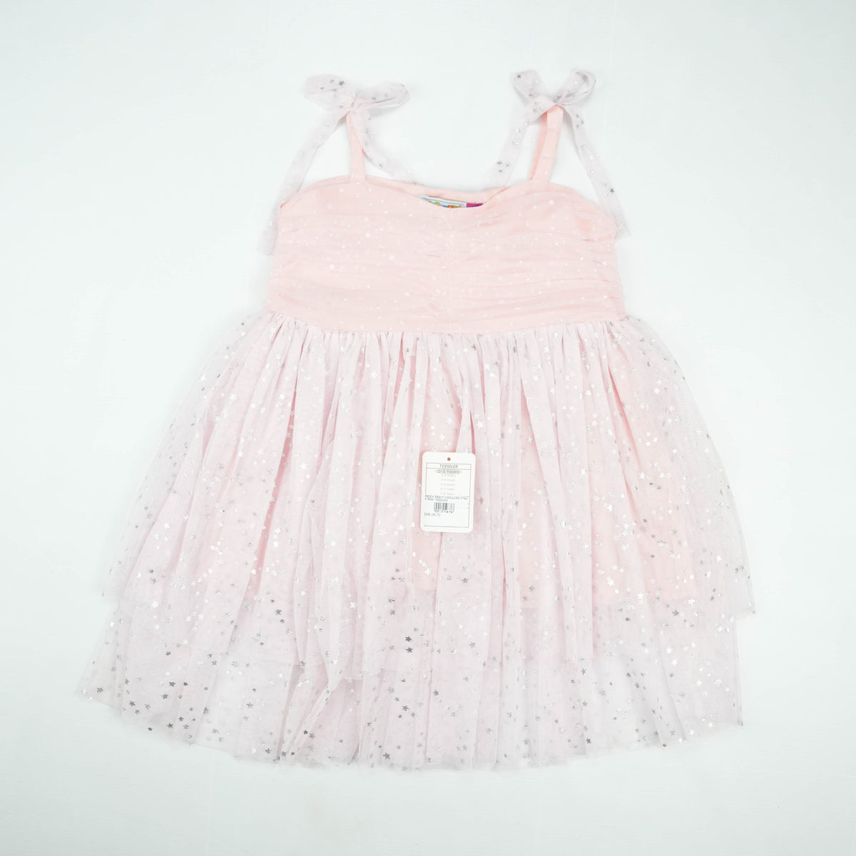 FROCK FANCY SHOULDER STRAP PINK TODDLER - 4-5 Years