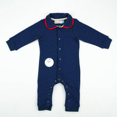 ROMPER QUILTED NAVY INFANT - 6-12 Months