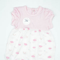 JUMPSUIT CONTRAS BOTTOM PINK INFANT - 0-3 Months