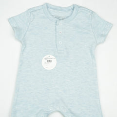 BODYSUIT MONOGRAM LT BLUE INFANT - New Born