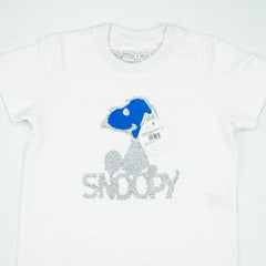 T SHIRT BLACK SNOOPY  OFF WHITE INFANT - 18-24 Months