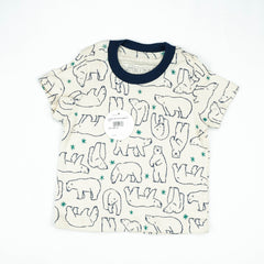 T-SHIRT OFF WHITE BEAR INFANT - 6-12 Months