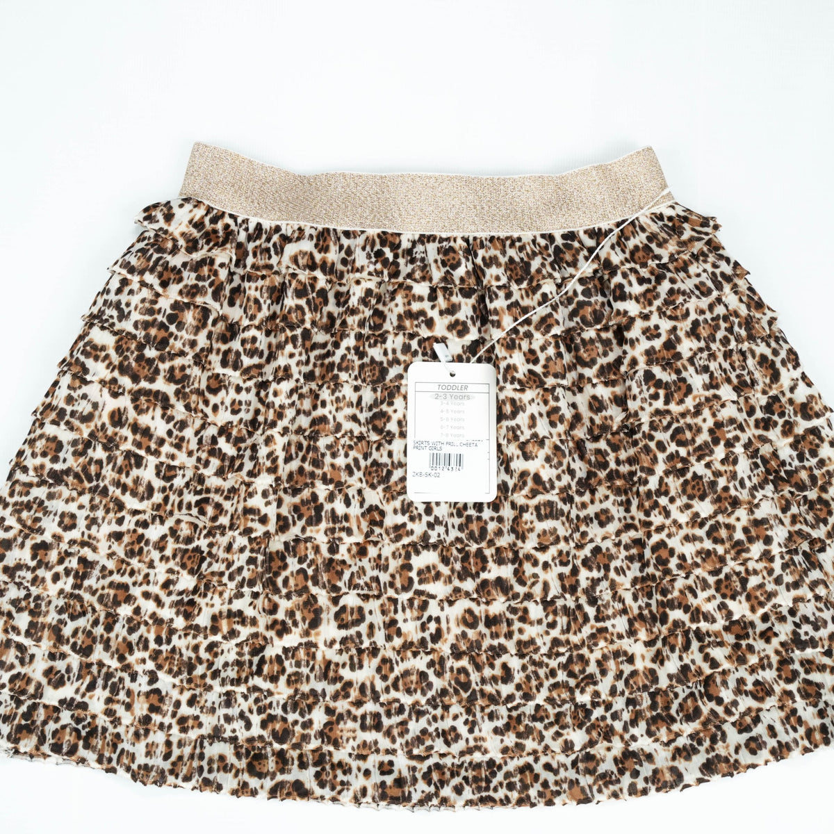 SKIRTS WITH FRILL CHEETA PRINT GIRLS - 3-6 Months
