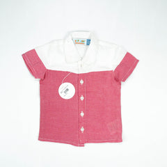 SHIRT CUT & SEW BOYS RED INFANT - 12-18 Months