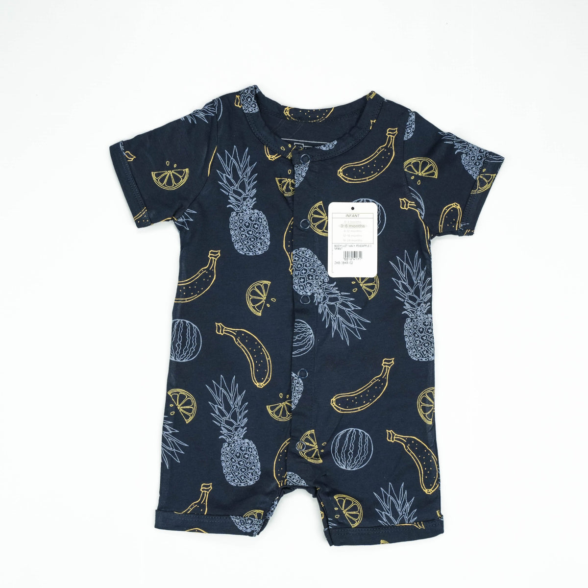 BODYSUIT NAVY PINEAPPLE INFANT - 12-18 Months
