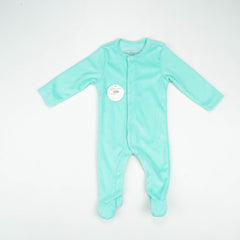 ROMPER TERRY MINT GREEN INFANT - New Born