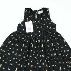 FROCK MOCK NECK BLACK YELLOW INFANT - 6-12 Months
