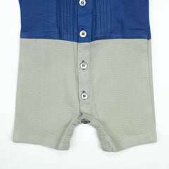 BODYSUIT FANCY WITH PLEATS & BOW BLUE INFANT - 6-12 Months