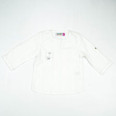 KURTI ROUND COLLAR BOYS WHITE TODDLER - 5-6 Years