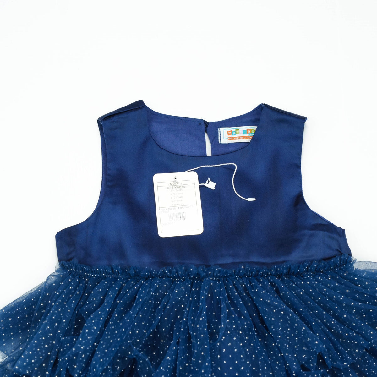 FROCK TRIPLE LAYER NAVY TODDLER - 4-5 Years