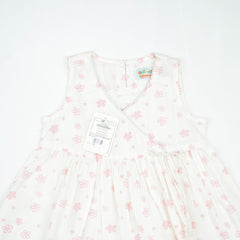 FROCK MOCK NECK PINK FLOWER INFANT - 2-3 Years