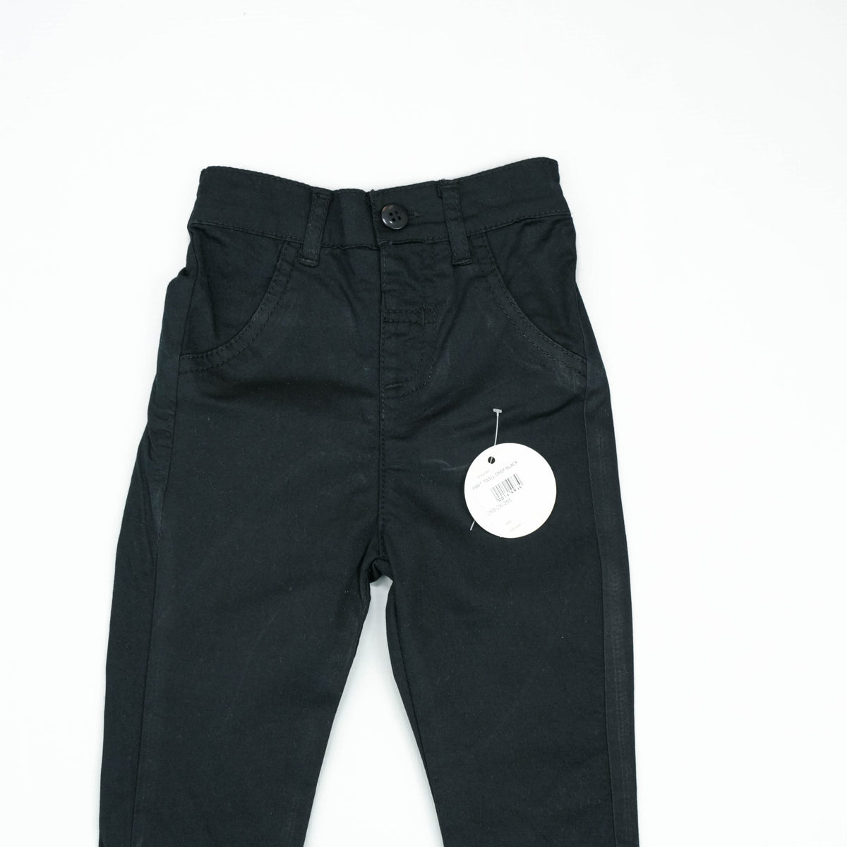 PANT TWILL DEEP BLACK - 12-18 Months