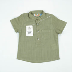SHIRT KURTI BOYS BROWN INFANT - 6-12 Months