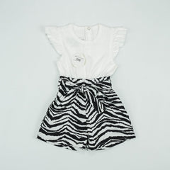 JUMPSUIT BLACK STRIPES INFANT - 2-3 Years