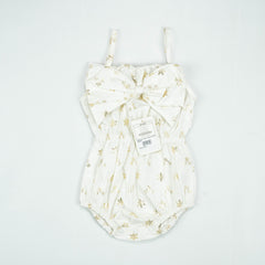 BODYSUIT FRONT BOW WHITE INFANT - 18-24 Months