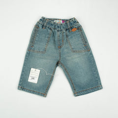 DENIM BERMUDA STRAIGHT POCKET GREY TODDLER - 6-7 Years