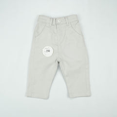 PANT TWILL  WHITE - 0-3 Months