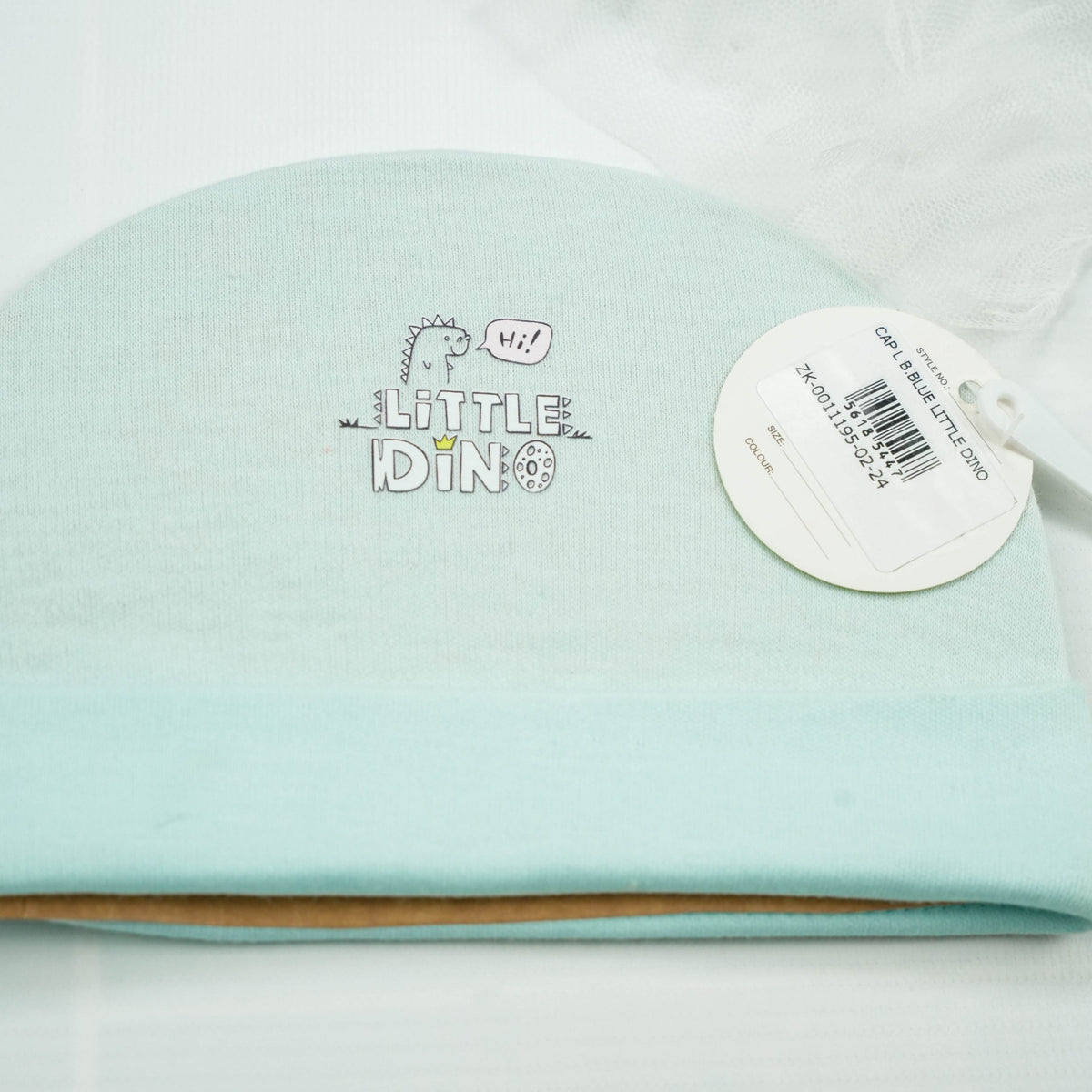 CAP L B.BLUE LITTLE DINO - New Born