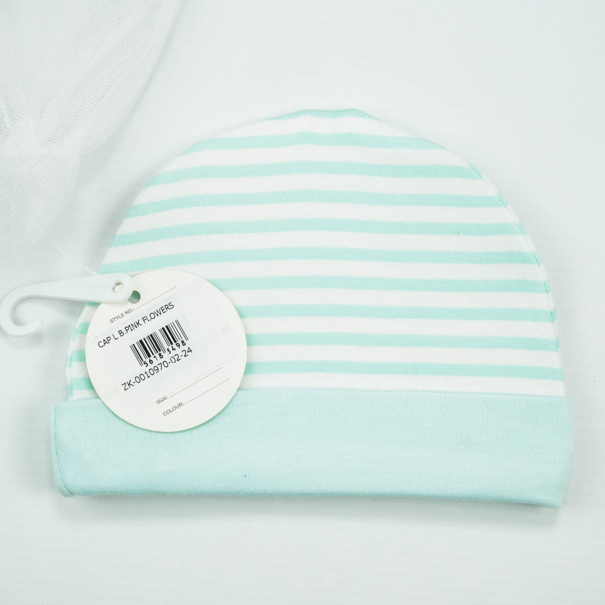 CAP L B.PINK FLOWERS - New Born