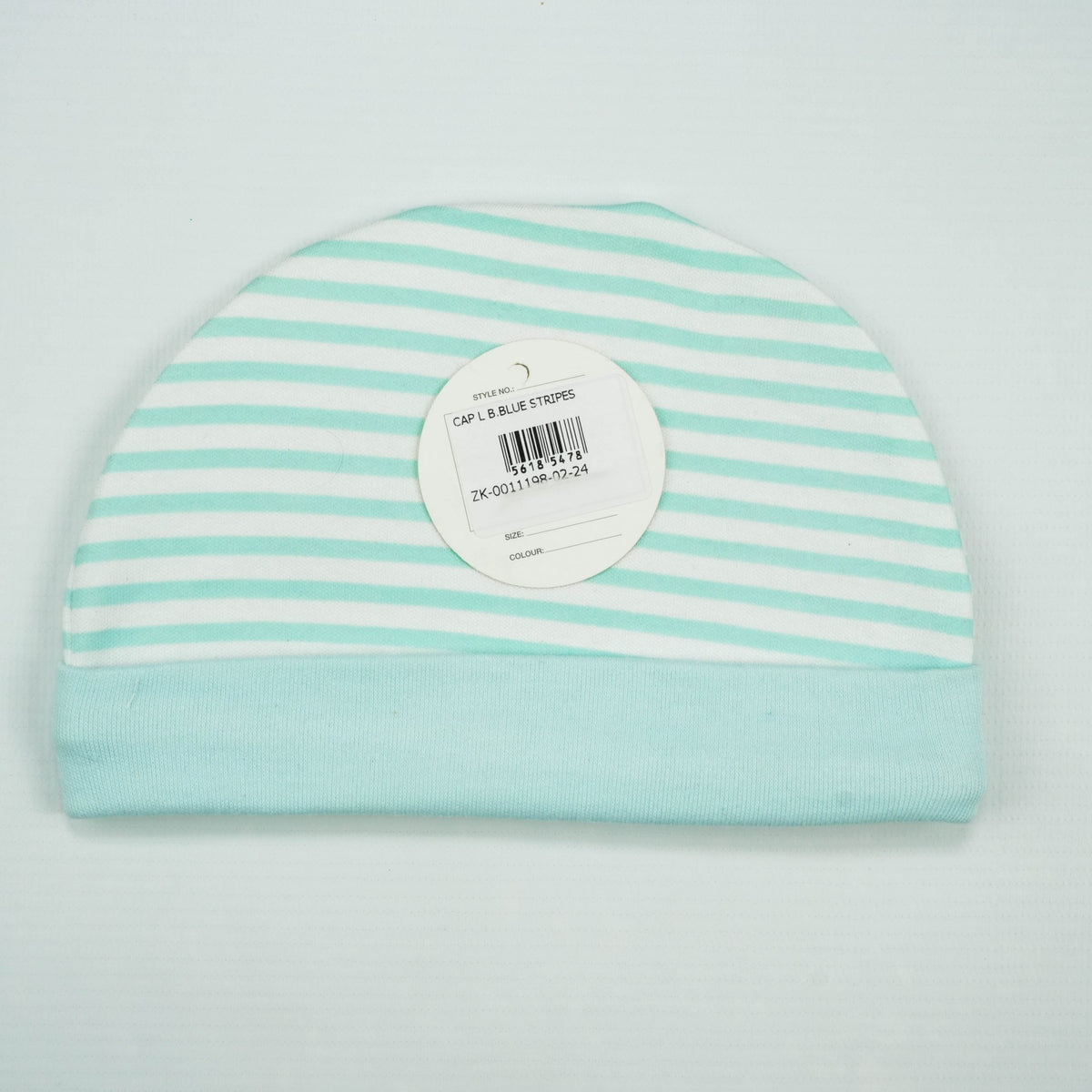 CAP L B.BLUE STRIPES - New Born
