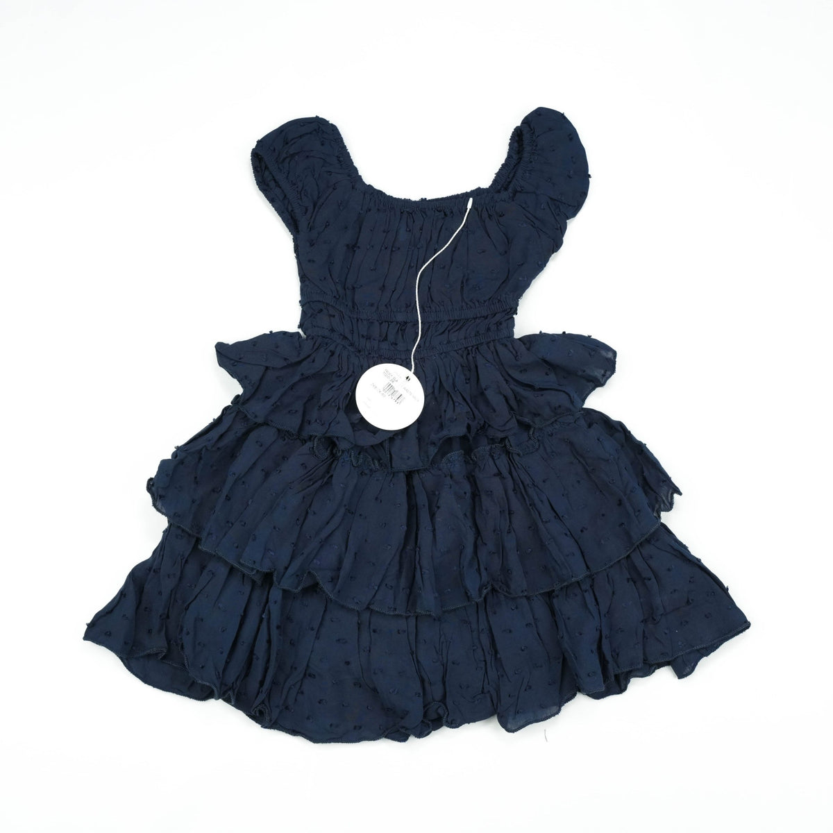 FROCK ELASTIC WASTE NAVY TODDLER - 3-6 Months