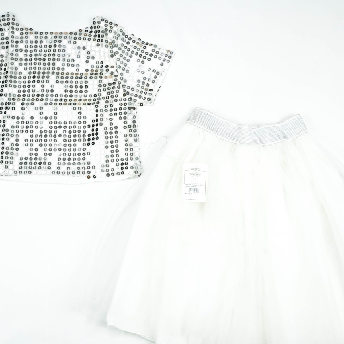 SUIT 2 PC GIRLS W/O SKIRTS WHITE INFANT - 4-5 Years