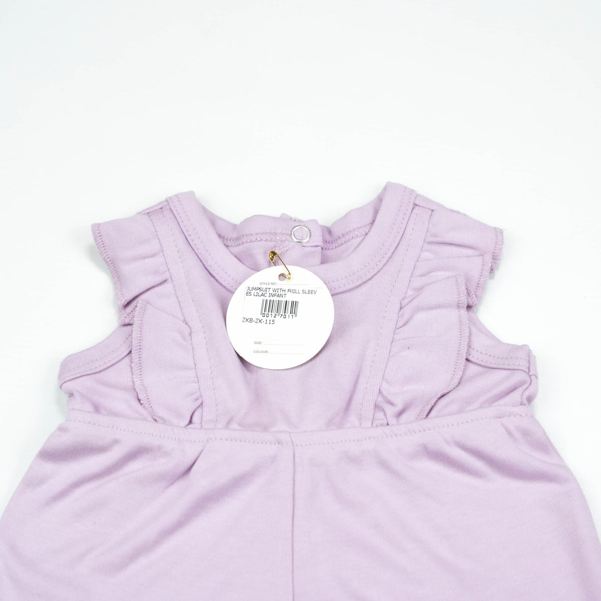 JUMPSUIT WITH FRILL SLEEVES LILAC INFANT - New Born