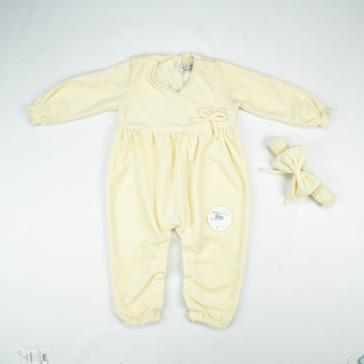 ROMPER FRILL BOTTOM LT YELLOW INFANT - 0-3 Months