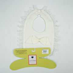 BIB SATIN WITH LACE LT YELLOW - New Born