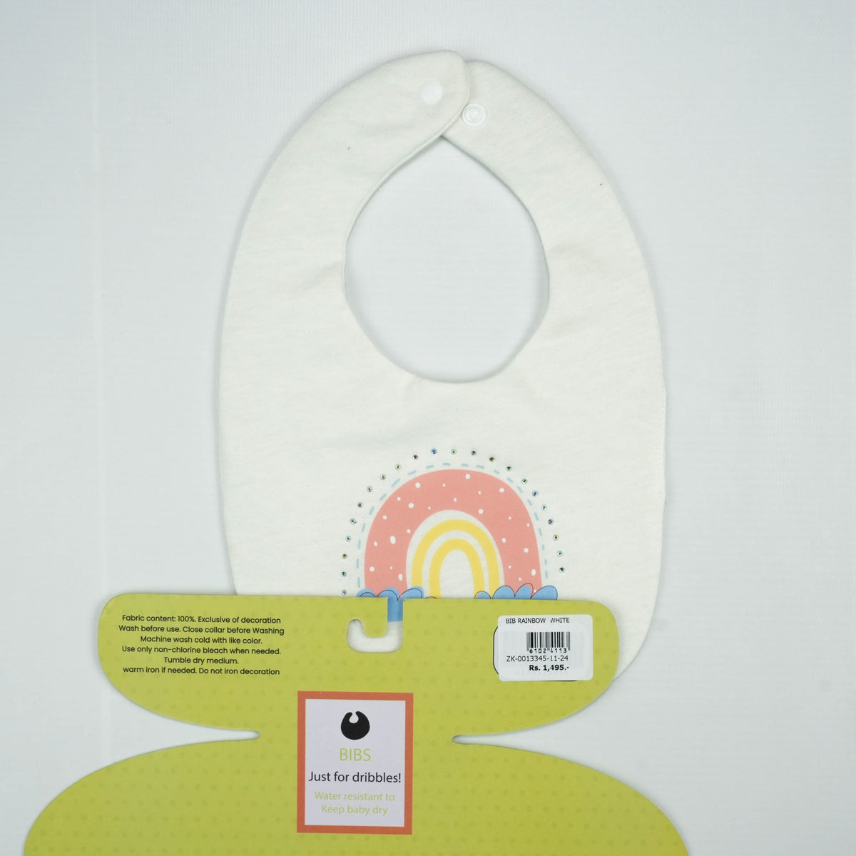 BIB WHITE RAINBOW - New Born