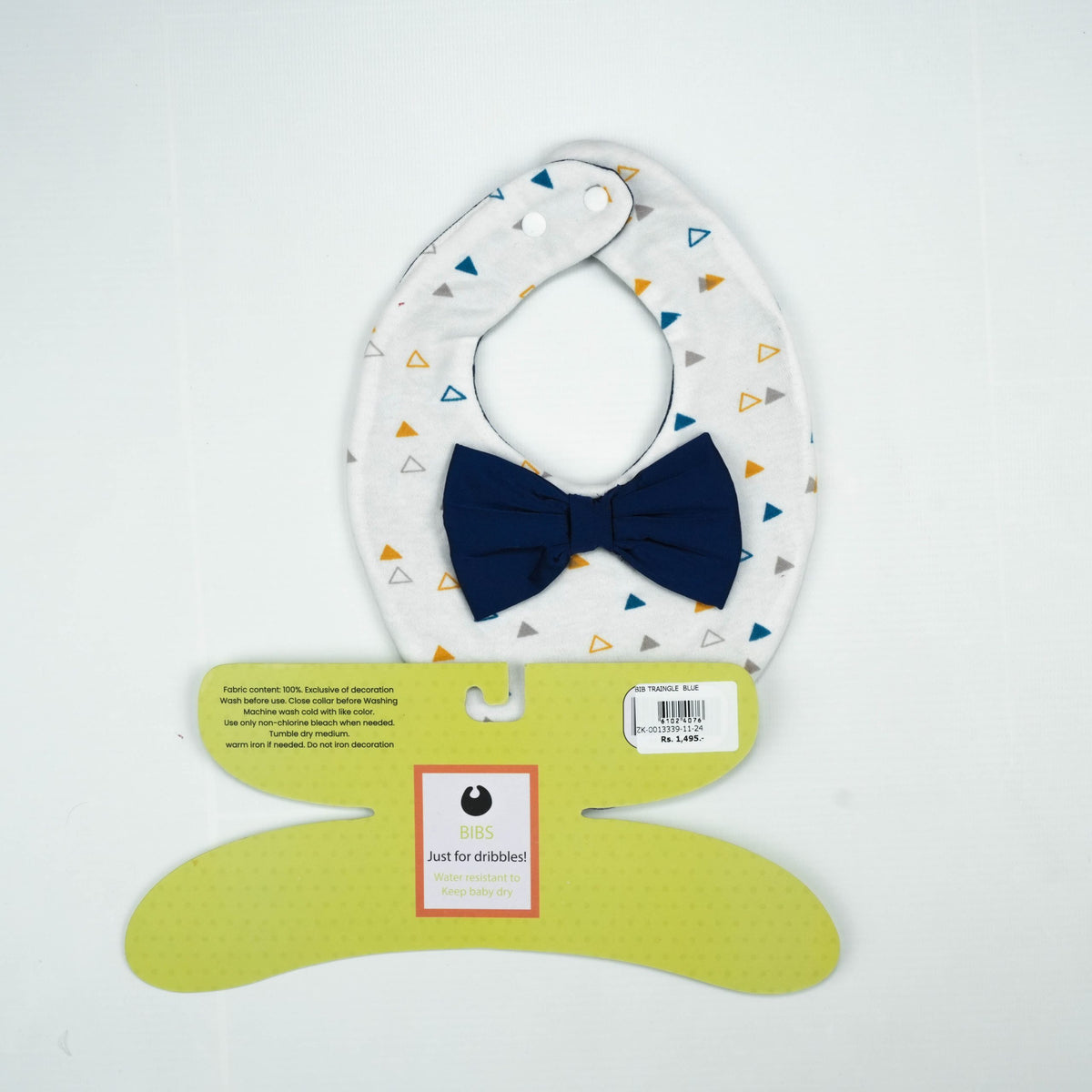 BIB BLUE TRAINGLE - New Born