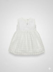 FROCK A LINE CHICKEN WHITE TODDLER - 4-5 Years