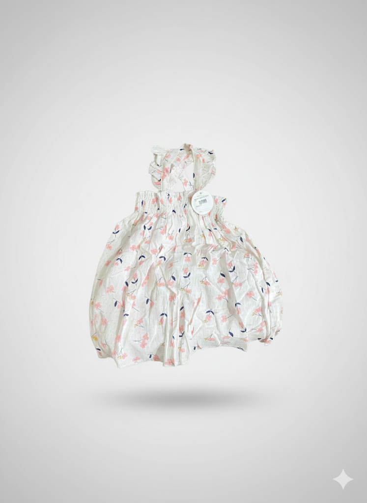 Frock 2 Pc Suit White Infant