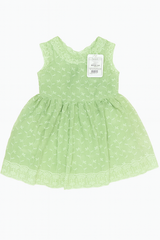 Frock A Line Chicken Green Infant - 12-18 Months