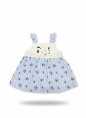 Frock Cat Emro Blue Stripe Infant - 6-12 Months, Striped