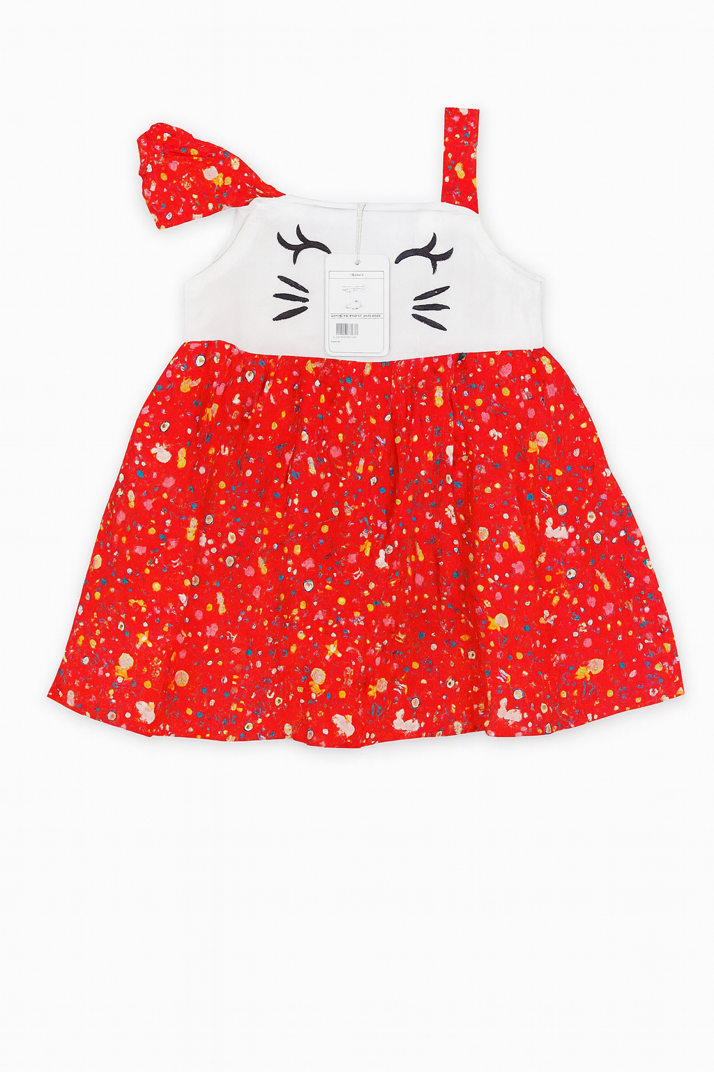 Frock Cat Emro Red Stripe Infant - 12-18 Months, Red
