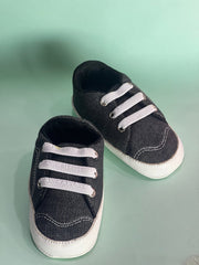 Simple Casual Canvas Shoes - Grey, EU: 3