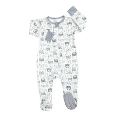 Baby Romper Bear Cotton Baby Footwear Zipper Non-Slip Newborn Baby Romper Infant Clothes Bodysuit - Grey, 2-3 Years