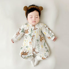 Baby Jumpsuit Newborn Cotton Boneless Sewing Long Sleeve Girls Boys Romper Kids Infant - Brown, 2-3 Years