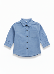 Shirt Front Pocket Boys Black Infant - 6-12 Months