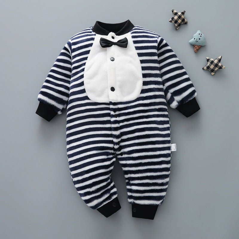 Baby & Toddler Long Sleeve Cotton Romper Pajamas - Autumn Cartoon Jumpsuit - Black, 2-3 Years